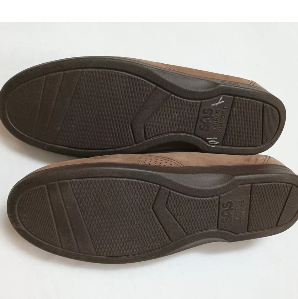 SAS Tripad Comfort Tan Tie Suede Walking Shoes Size 7.5 S Slim - Picture 7 of 9